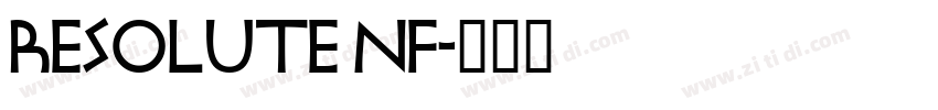 Resolute NF字体转换